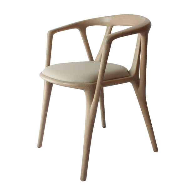 Nordic Arc Solid Wood Armchair