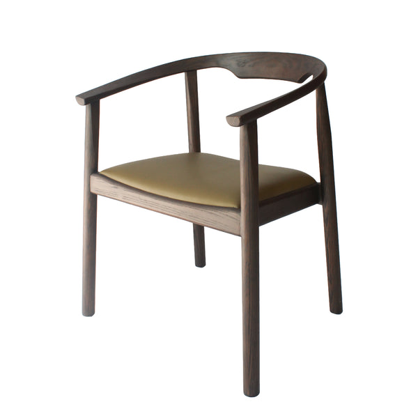 Arc Crest Solid Wood Armchair