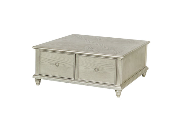 Vintage Style Wooden Coffee Table with Storage