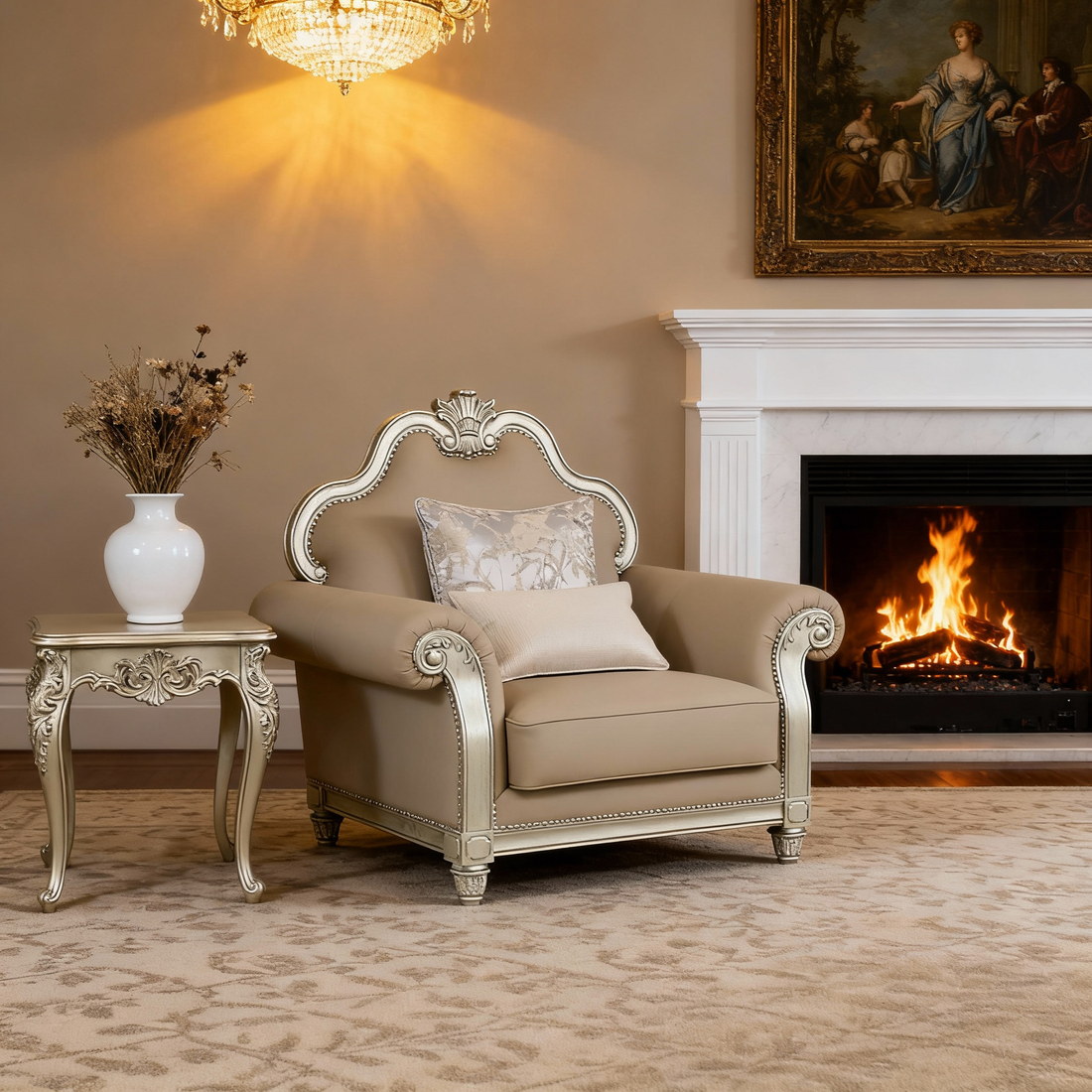 Belmont Classic Upholstered Armchair