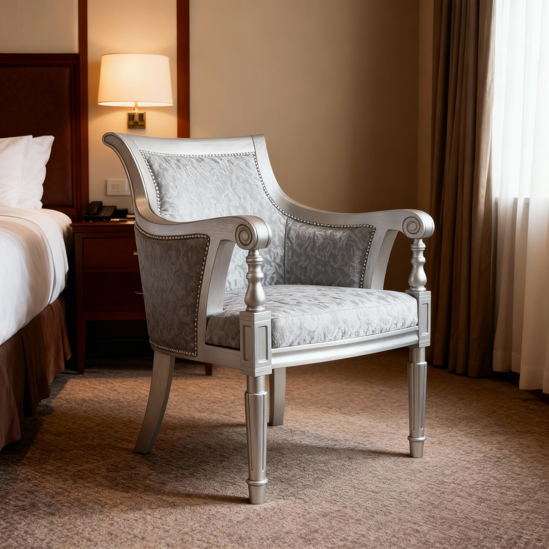 Classic Carved Accent Chair