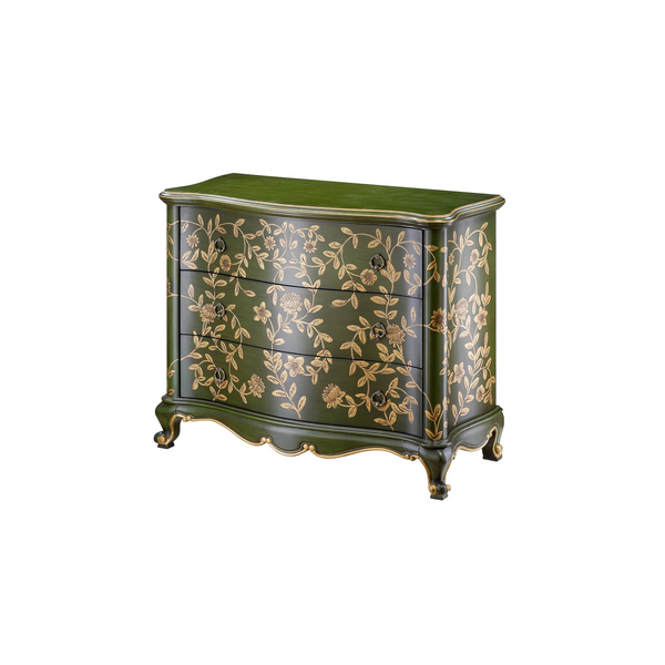 Verdant Bloom Decorative Cabinet