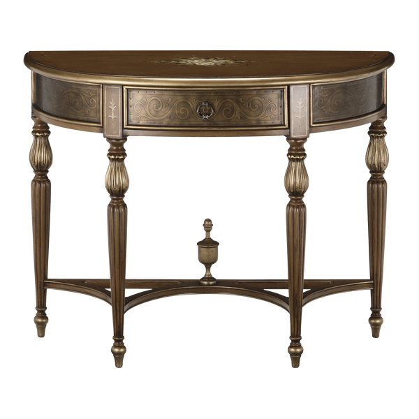 Regal Demi-Lune Side Table